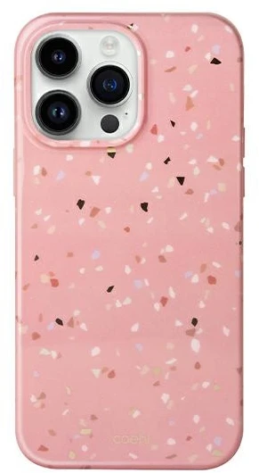 UNIQ Coehl Terrazzo Dėklas Apple iPhone 14 Pro 6,1″ coral rožinės spalvos