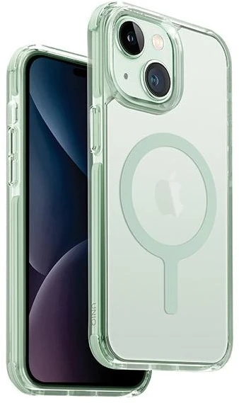 UNIQ Combat Apple iPhone 15 Plus 14 Plus 6.7" Magclick Charging dėklas mėtų spalvos, vėsus mėtų spalvos