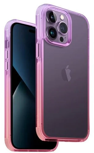 UNIQ Combat Duo Dėklas Apple iPhone 14 Pro 6,1″ lilac lavender-rožinės spalvos