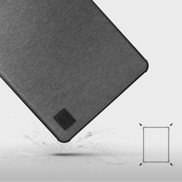 UNIQ Dfender laptop Sleeve 16″ charcoal juodos spalvos