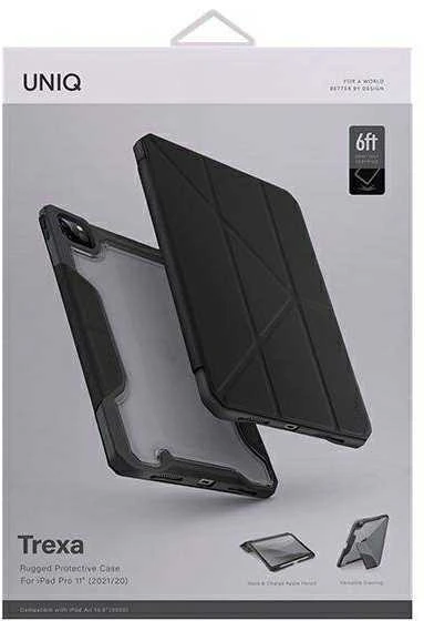 Panzer Glass UNIQ Trexa Dėklas Apple iPad Pro 11″ 2021/2020 Antimicrobial juodos spalvos