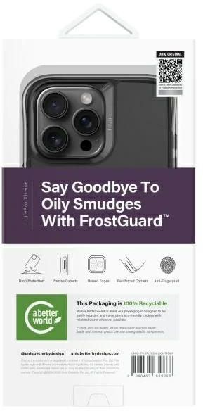 UNIQ dėklas LifePro Xtreme Apple iPhone 16 Pro Max 6.9″ Magclick charging pilkos spalvos/smoked