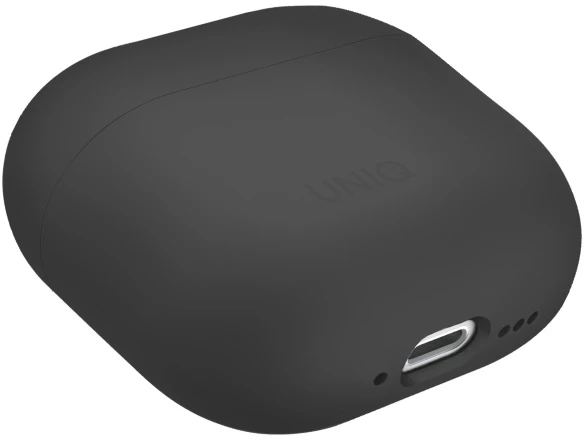 UNIQ Dėklas Lino AirPods 4 Silicone pelenų pilkumo spalvos