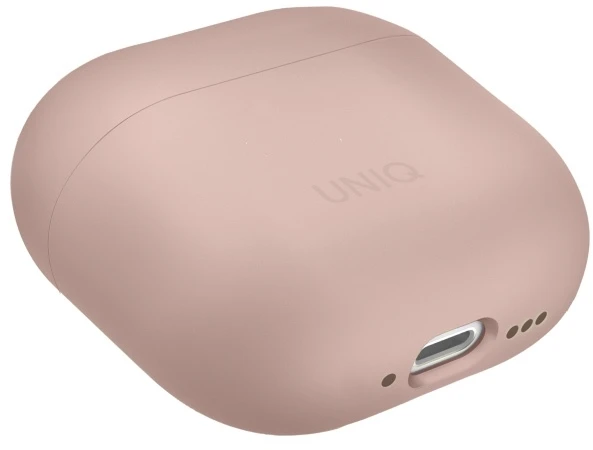 UNIQ dėklas Lino AirPods 4 Silicone rožinės spalvos blush