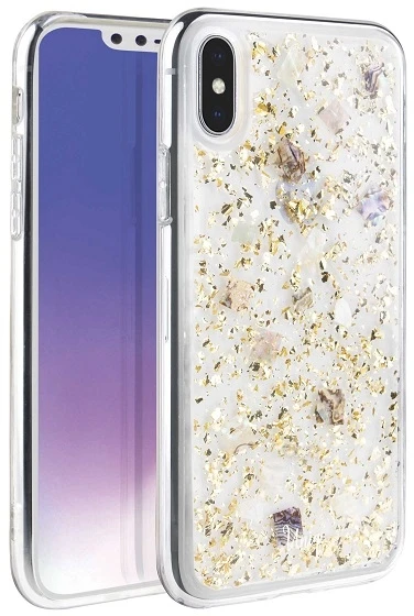 UNIQ Lumence skaidrus Dėklas Apple iPhone Xs Max champagne auksinis