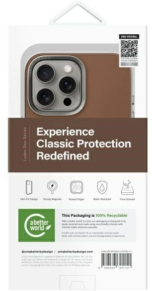 UNIQ dėklas Lyden DS Apple iPhone 16 Pro Max 6.9″ Magclick Charging carmel-ivory