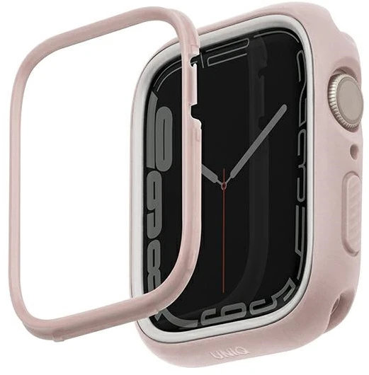 Dėklas Uniq Išmaniojo laikrodžio Apple Watch 4/5/6/7/8/SE ekrano rėmelis, Baltos spalvos, 44/45mm