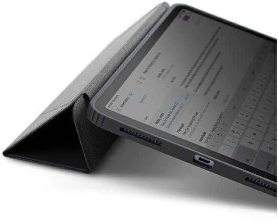UNIQ Moven Dėklas Apple iPad Pro 11″ (2021/2020) Antimicrobial charcoal pilkos spalvos