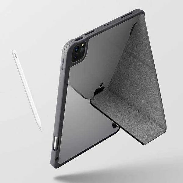 UNIQ Moven Dėklas Apple iPad Pro 11″ (2021/2020) Antimicrobial charcoal pilkos spalvos