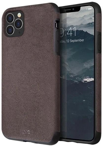 UNIQ Sueve Dėklas Apple iPhone 11 Pro Max taupe warm pilkos spalvos