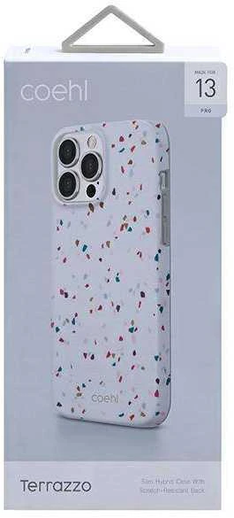 UNIQ dėklas telefonui Coehl Terrazzo Apple iPhone 13 Pro / 13 6.1" baltos spalvos