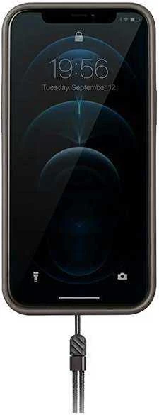 UNIQ dėklas Heldro Apple iPhone 12 Pro Max 6,7"juodos spalvos Antimicrobial
