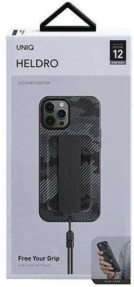 UNIQ dėklas Heldro Apple iPhone 12 Pro Max 6,7"juodos spalvos Antimicrobial