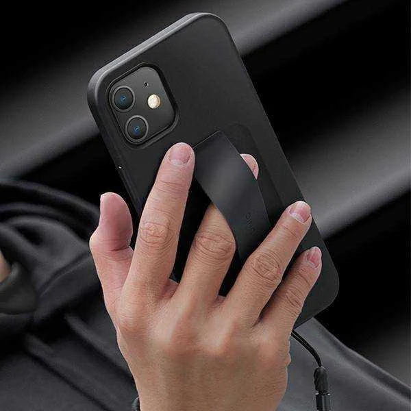 UNIQ Heldro Dėklas Apple iPhone 12 mini 5,4″ midnight juodos spalvos Antimicrobial