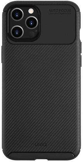UNIQ Hexa Dėklas Apple iPhone 12 Pro Max 6,7″ midnight juodos spalvos