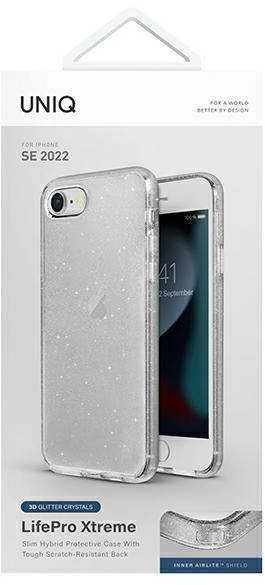 UNIQ LifePro Xtreme Dėklas Apple iPhone SE 2022/ SE 2020 /7/8 tinsel clear