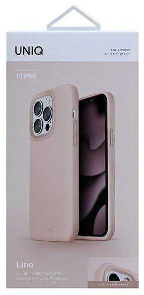 UNIQ Lino Dėklas Apple iPhone 13 Pro / 13 6,1″ blush rožinės spalvos
