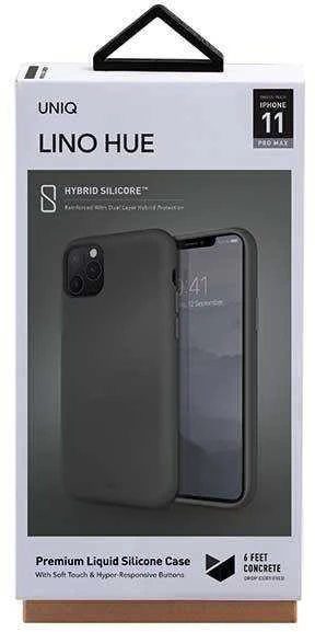 UNIQ Lino Hue Dėklas Apple iPhone 11 Pro Max moss pilkos spalvos