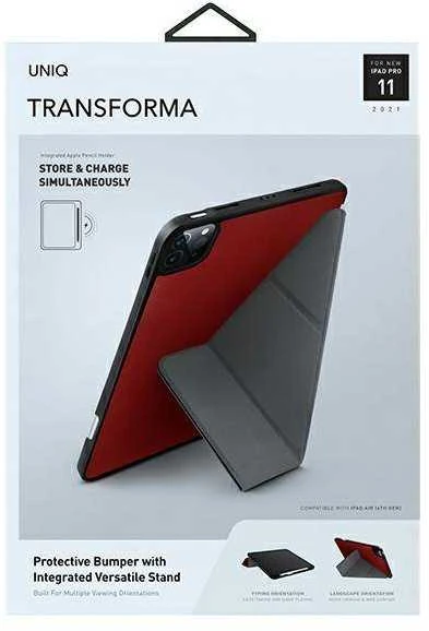 UNIQ Transskirtasma Dėklas Apple iPad Pro 11″ (2021) Antimicrobial coral red