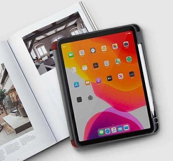 UNIQ Transskirtasma Rigor Dėklas Apple iPad Air 10,9 (2020) coral red Antimicrobial