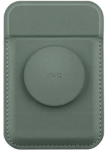 Dėklas UNIQ Flixa magnetinė kortelių piniginė su stovu Alias/Lichen MagSafe