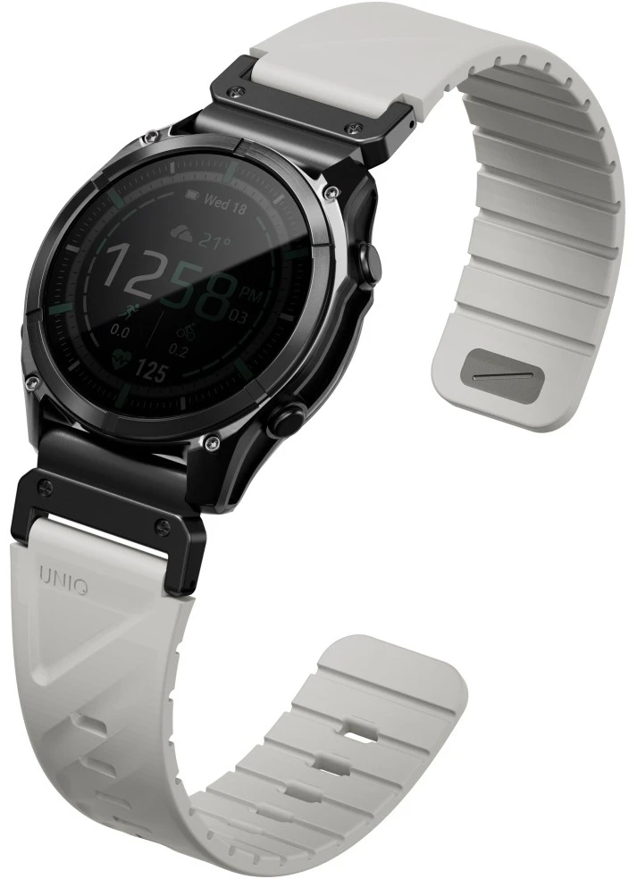 UNIQ Fluo x Smart-Fit apyrankė for Garmin 22mm pilkos spalvos
