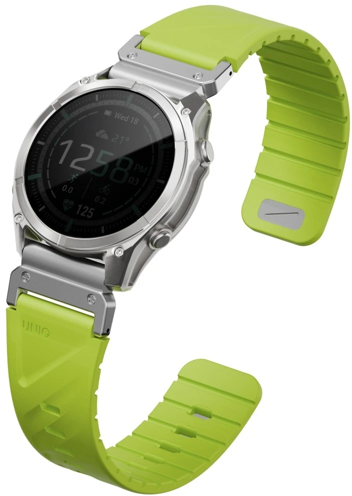 UNIQ Fluo x Smart-Fit apyrankė for Garmin 22mm Lime