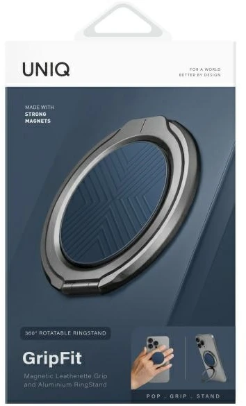 UNIQ Gripfit 360 magnetinis laikiklis ir atramėlė, magnetinis laikiklis, safyro mėlynas