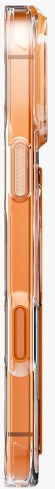 „Uniq Heldro Air“ dėklas, skirtas „iPhone 17 Pro Max“ su magnetiniu įkrovimu – oranžinis