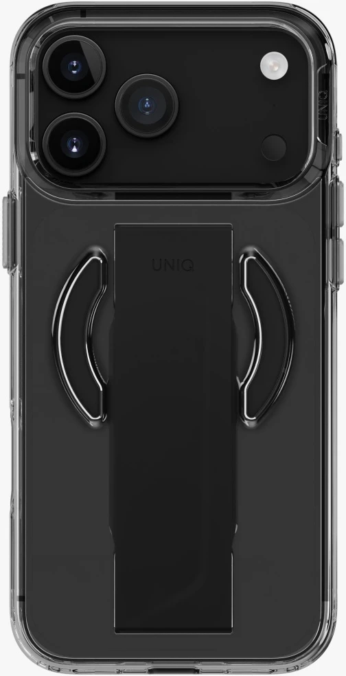 UNIQ Heldro Air dėklas skirtas Apple iPhone 17 Pro Max Magclick Charging juodos spalvos