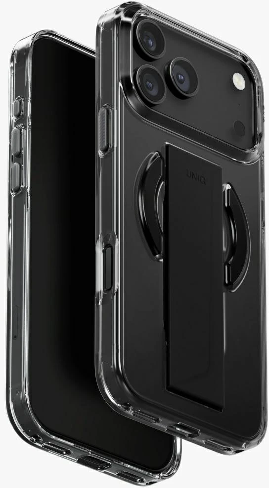 UNIQ Heldro Air dėklas skirtas Apple iPhone 17 Pro Max Magclick Charging juodos spalvos