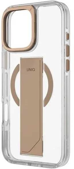 UNIQ Heldro Max Apple iPhone 16 Pro 6.3″ Magclick Charging dėklas auksinis taupe auksinis