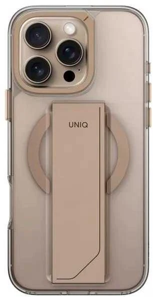UNIQ Heldro Max Apple iPhone 16 Pro 6.3″ Magclick Charging dėklas auksinis taupe auksinis