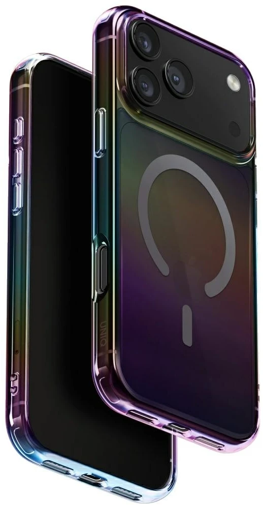 UNIQ Iridescia dėklas skirtas Apple iPhone 17 Pro Max Magclick Charging midnight quartz