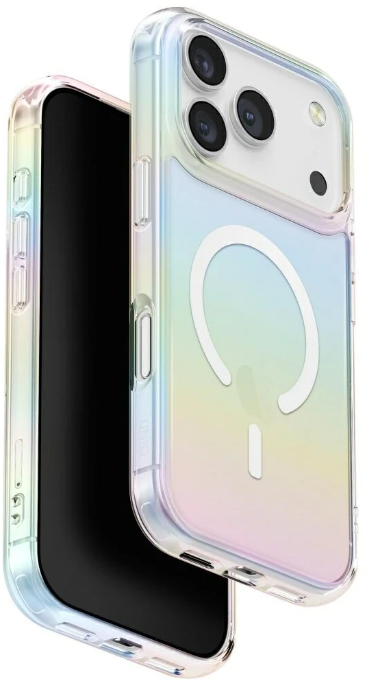 UNIQ Iridescia Dėklas, skirtas iPhone 17 Pro Max, MagClick įkrovimas, holo quartz