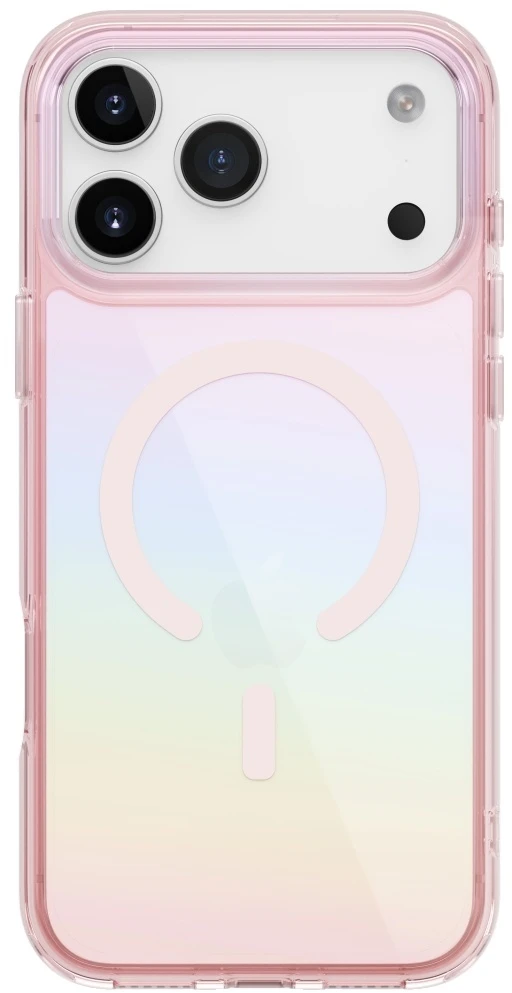 UNIQ Iridescia dėklas for Apple iPhone 17 Pro Max Magclick Charging rožinės spalvos prism