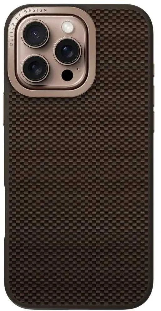 Uniq Keva Max Magclick įkrovimo kameros stovo dėklas, skirtas iPhone 16 Pro – rudas