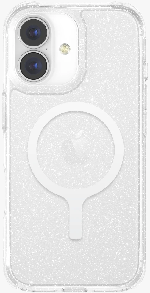UNIQ LifePro Xtreme Dėklas Apple iPhone 17 Magclick Charging skaidrus/Glitter