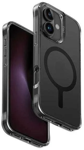 UNIQ LifePro Xtreme Apple iPhone 16 6.1″ dėklas Magclick Charging juodos spalvos frost smoke