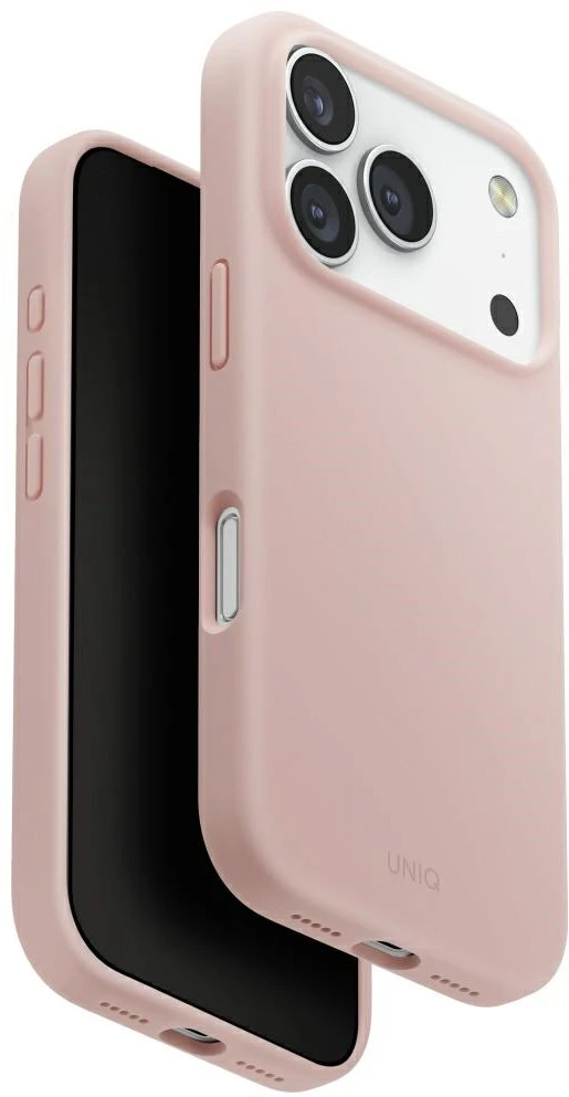 UNIQ Lino Dėklas Apple iPhone 17 Pro Magclick Charging rožinės spalvos