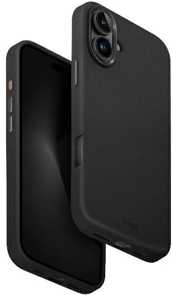 UNIQ Lyden Apple iPhone 16 dėklas 6.1″ Magclick Charging juodos spalvos Dallas juodos spalvos