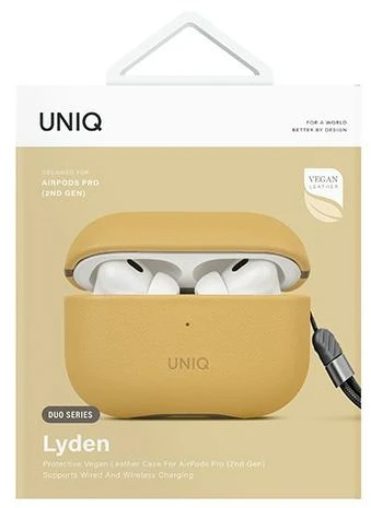 UNIQ Lyden DS AirPods Pro 2 gen (2022/2023) dėklas geltonos spalvos-pilkos spalvos/canary geltonos spalvos-flint pilkos spalvos