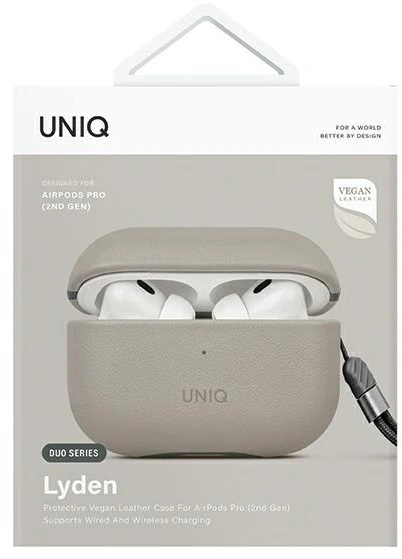 UNIQ Lyden DS AirPods Pro 2 gen (2022/2023) beige-žalios spalvos/ivory-lichen žalios spalvos dėklas