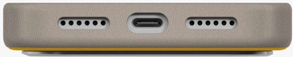 UNIQ Lyden DS Dėklas Apple iPhone 17 Pro Max Magclick Charging Geltona/Gray
