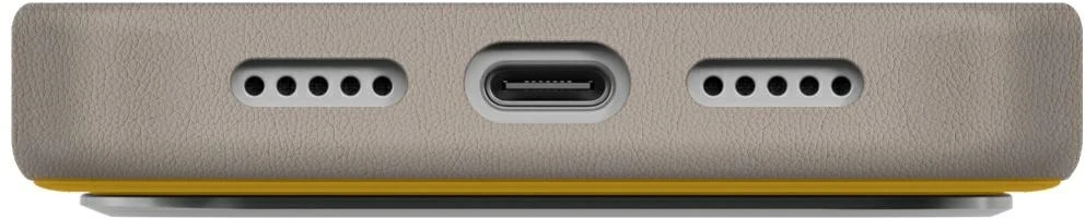 UNIQ Lyden DS Dėklas Apple iPhone 17 Pro Magclick Charging Geltona-Gray