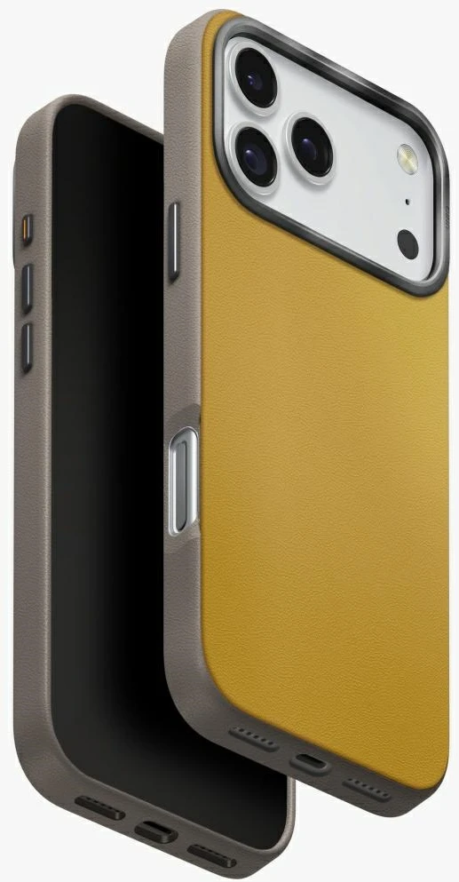 UNIQ Lyden DS Dėklas Apple iPhone 17 Pro Max Magclick Charging Geltona/Gray