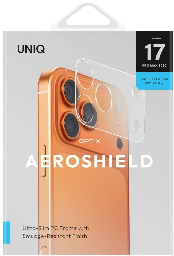 „Uniq Optix Aeroshield“ kameros modulio apsauga, skirta „iPhone 17 Pro Max“