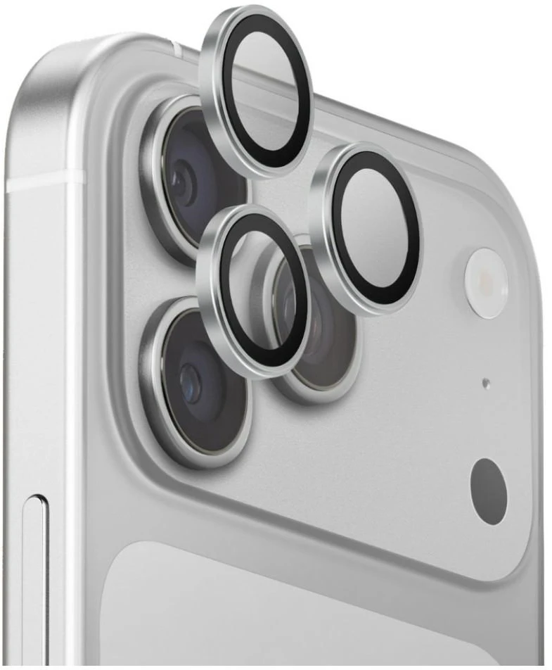 UNIQ Optix AluGuard (DX2) fotoaparato objektyvo apsauga, skirta iPhone 18 Pro / iPhone 18 Pro Max, sidabrinė