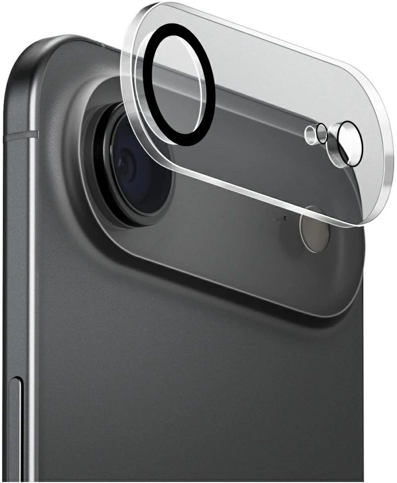 UNIQ Optix Clearshield Frameguard fotoaparato objektyvo apsauga, skirta iPhone, Air, visiškai skaidri, su aplikatoriumi