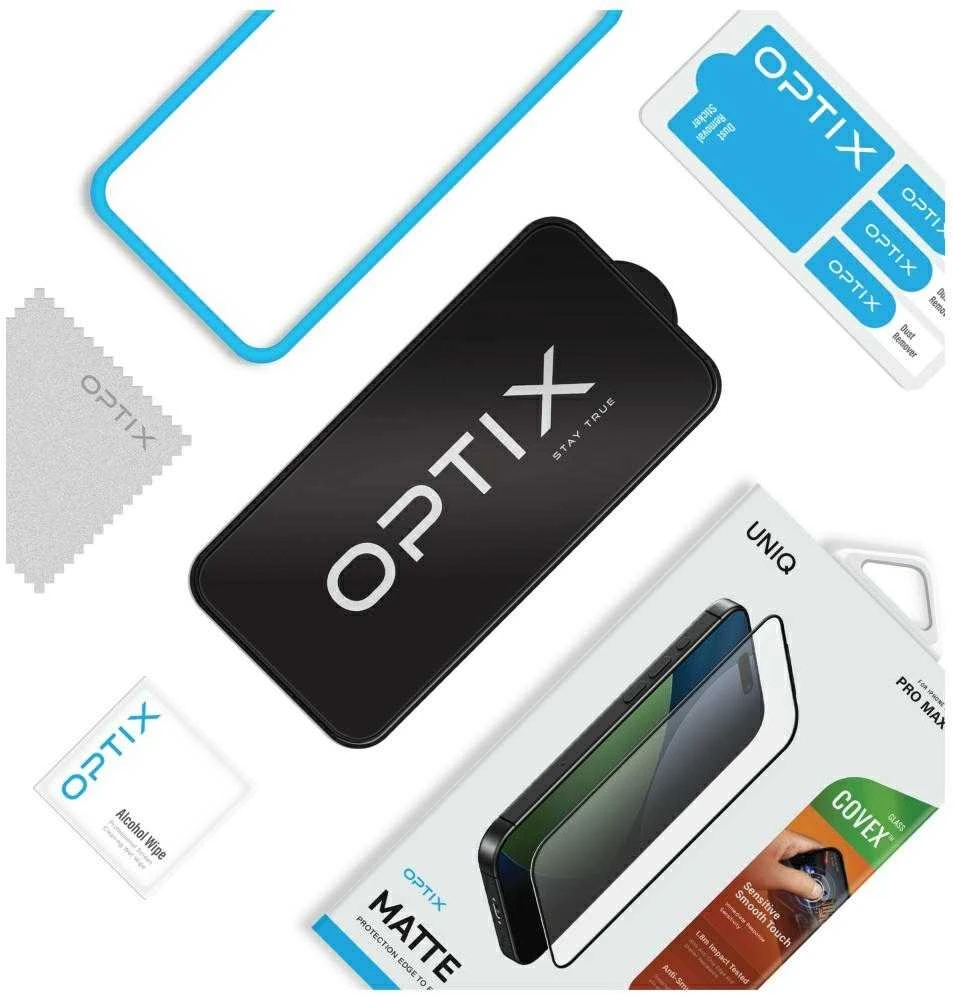 UNIQ Optix Matte Apsauginis stiklas skirtas Apple iPhone Air matte